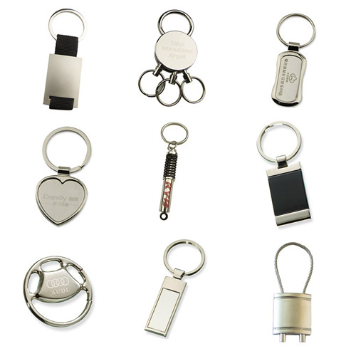 metal different keychain
