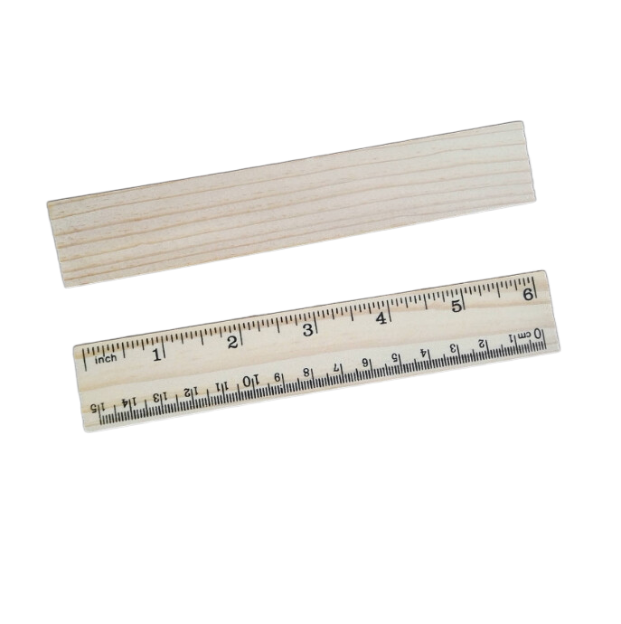 15cm wooden ruler 