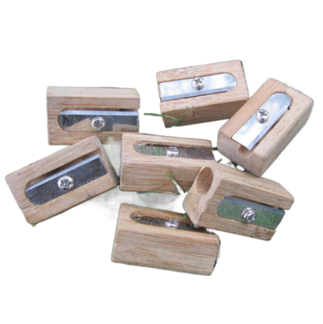 wooden pen sharpener
